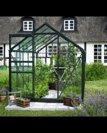 Halls Drivhus Popular 106 Grøn     Mm Hærdet Glas  F09898