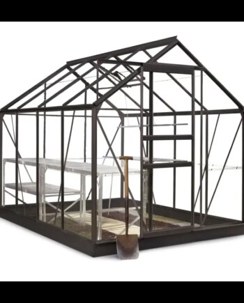 Halls Popular     Mâ  Drivhus Sort Med   Mm Glas Inkl  Fundament