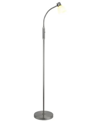 Halo Design Hudson Gulvl  Led 1l G9  Opal Glas    -stål 736898