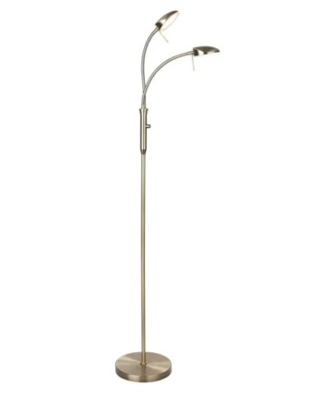 Halo Design Vegas Gulvlampe  -arm Dæmper Antique Messing 716029