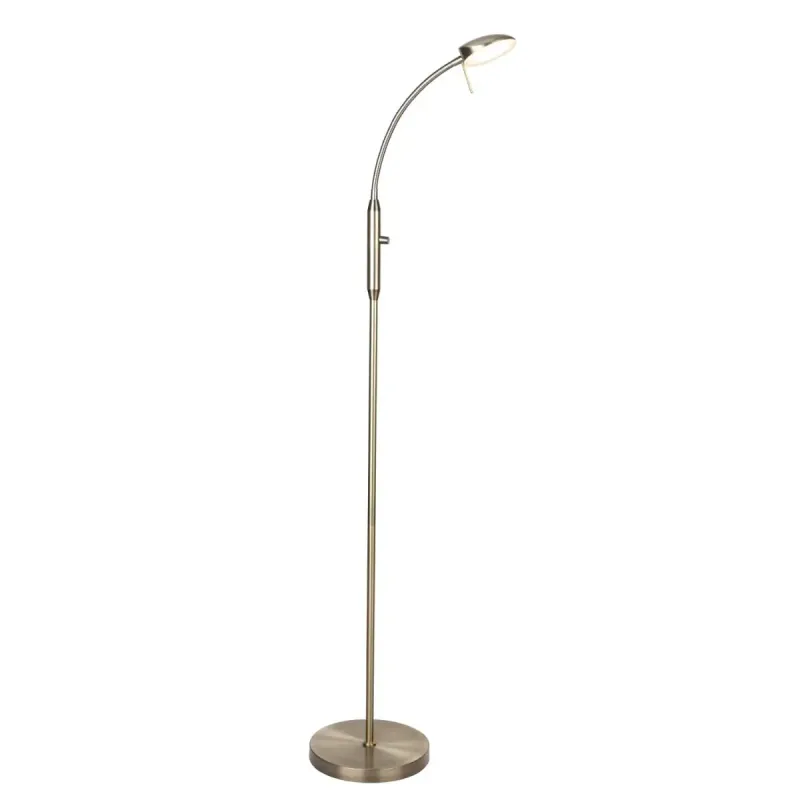 Halo Design Vegas Gulvlampe  -arm Dæmper Antique Messing 715985