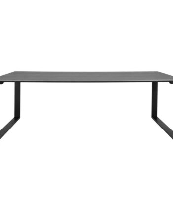 Havebord Havebord Med Bordplade   Grå Nonwood Og Sorte Ben 210x100 Cm 7501022