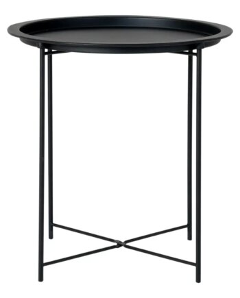 Hjørnebord   Sort Pulverlakeret Stål 2101350
