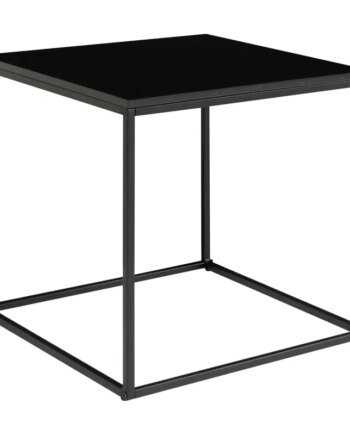 Hjørnebord Med Sort Ramme Og Sort Bordplade 45x45x45 Cm 2101400