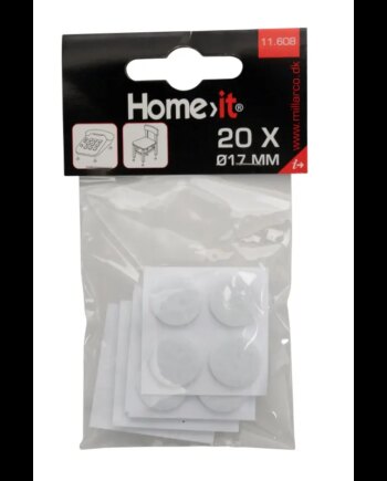 Home-it Filtpuder 20 Stk  ø17 Mm  Hvid