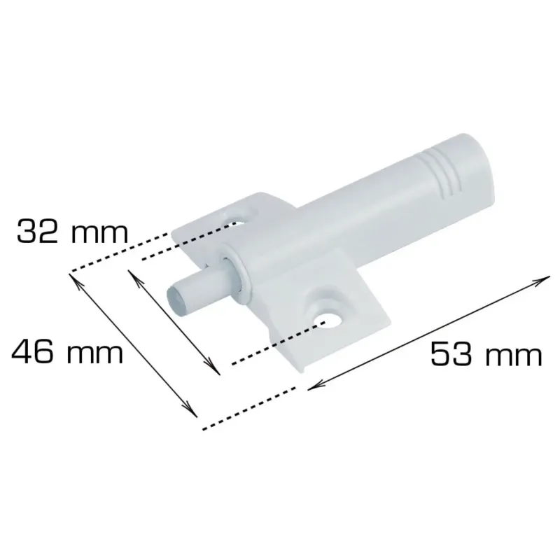 Home-it Lågedæmper Plast 53 46 Mm Hvid