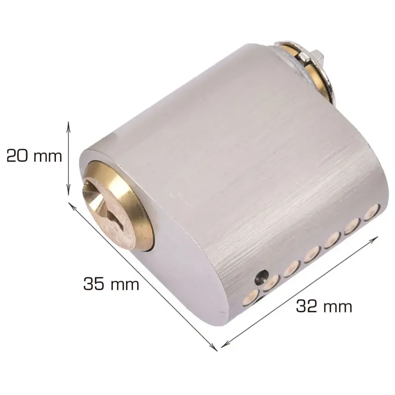 Home-it Oval Cylinder Med   Stifter Med   Nøgler    Stk