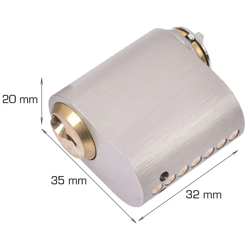 Home-it Oval Cylinder Med   Stifter Med   Nøgler    Stk