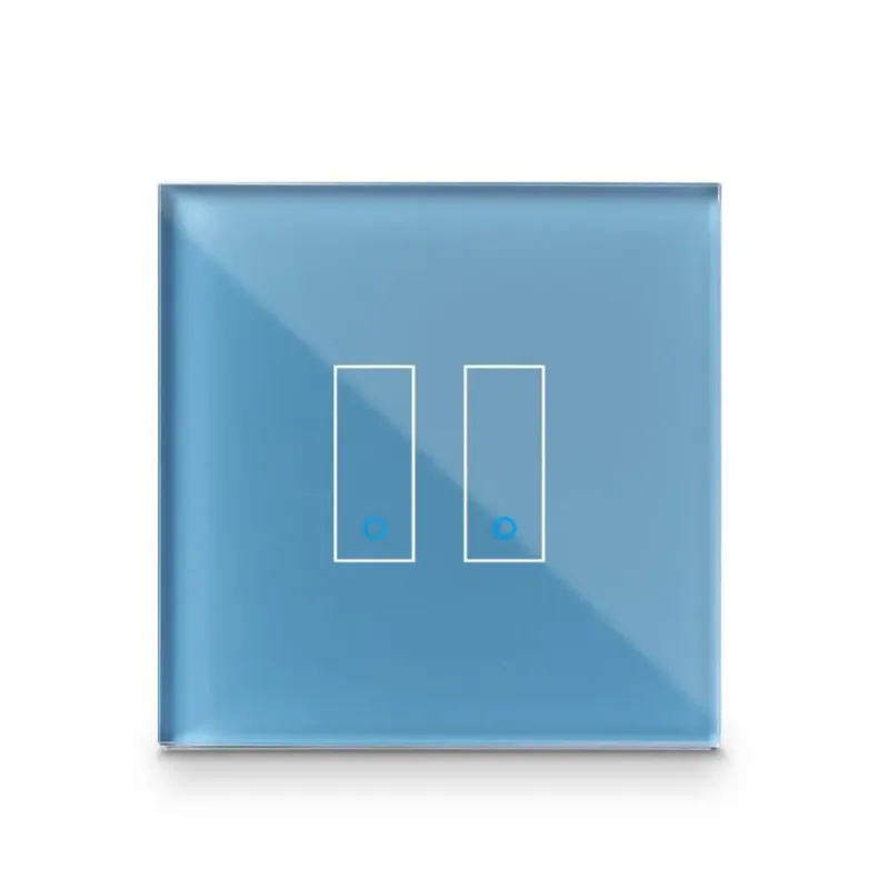 Iotty Smart Switch Double Button Faceplate Design Your Own Smart Switch Colour: Cyan