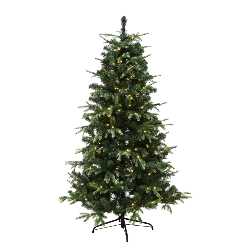 Juletræ Kunstig Pe Pvc Viga  Klasse    140x96 Cm   Led Nordic Winter