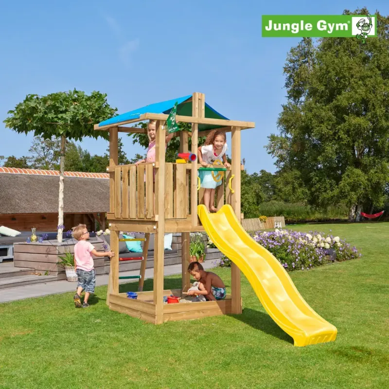 Jungle Gym Hut Legetårn Komplet Ekskl  Rutschebane 804-282b