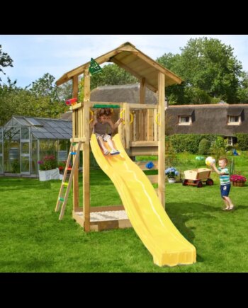 Jungle Gym Sierra Legetårn Komplet Inkl  Gul Rutschebane 804-291gu