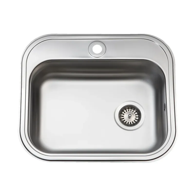 Juvel Køkkenvask Bmk480b1   Hanehul Og Strainer  Mat  Kummemål 480x340x147 Mm