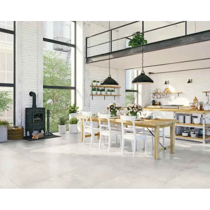 Kaleido Recover White Rett  80x80 Flise
