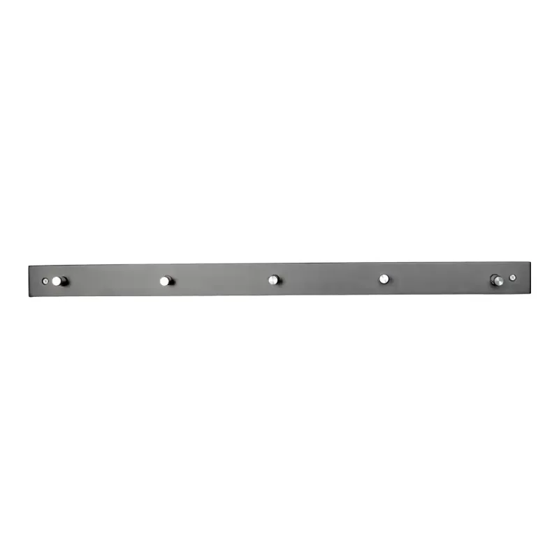 Knagerække   Sort Med   Kroge   Metal 4494050