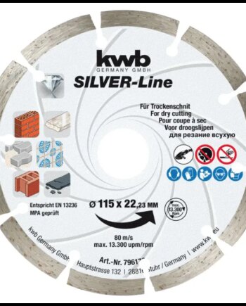 Kwb Diamantskæreskive ø125   22             Mm