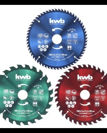 Kwb Rundsavsklinge  ø190 ø30 Mm  Sæt Med   Dele 49586999