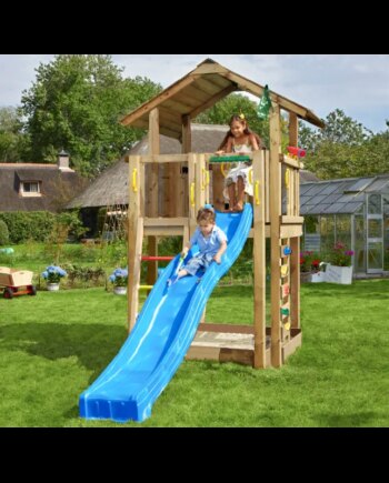 Legetårn Komplet Jungle Gym Chalet     Inkl  Rutschebane 804-432
