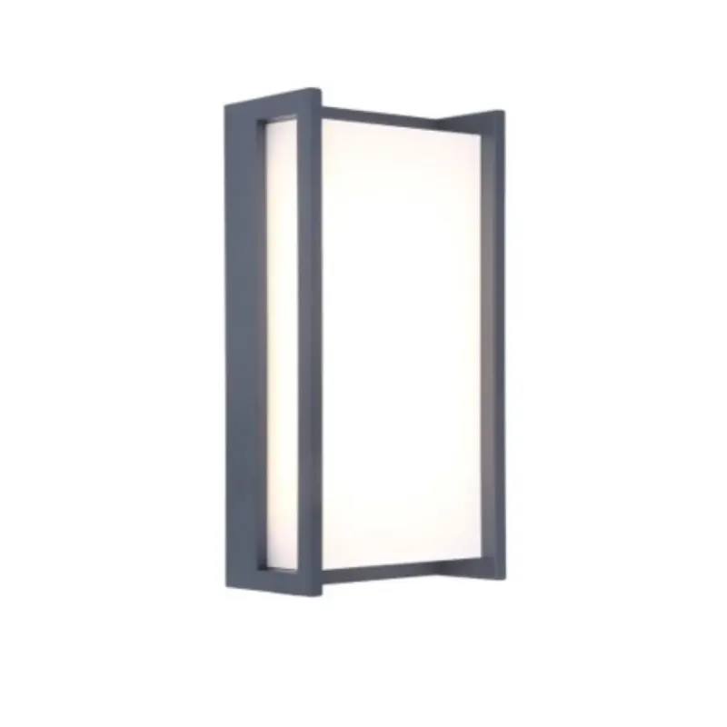 Lutec Udendørs Væglampe Qubo   Mørkegrå110x220x71mm