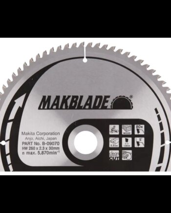 Makita Hm-klinge 260mm 80t  -32845