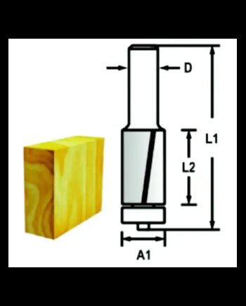 Makita Kantfræser 12 7mm  -skærs  -47737
