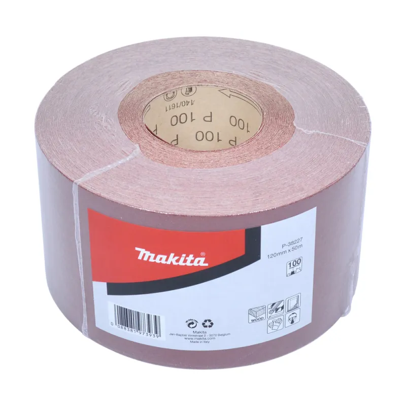 Makita Sandpapir Rulle 120mmx50m K100  -38227