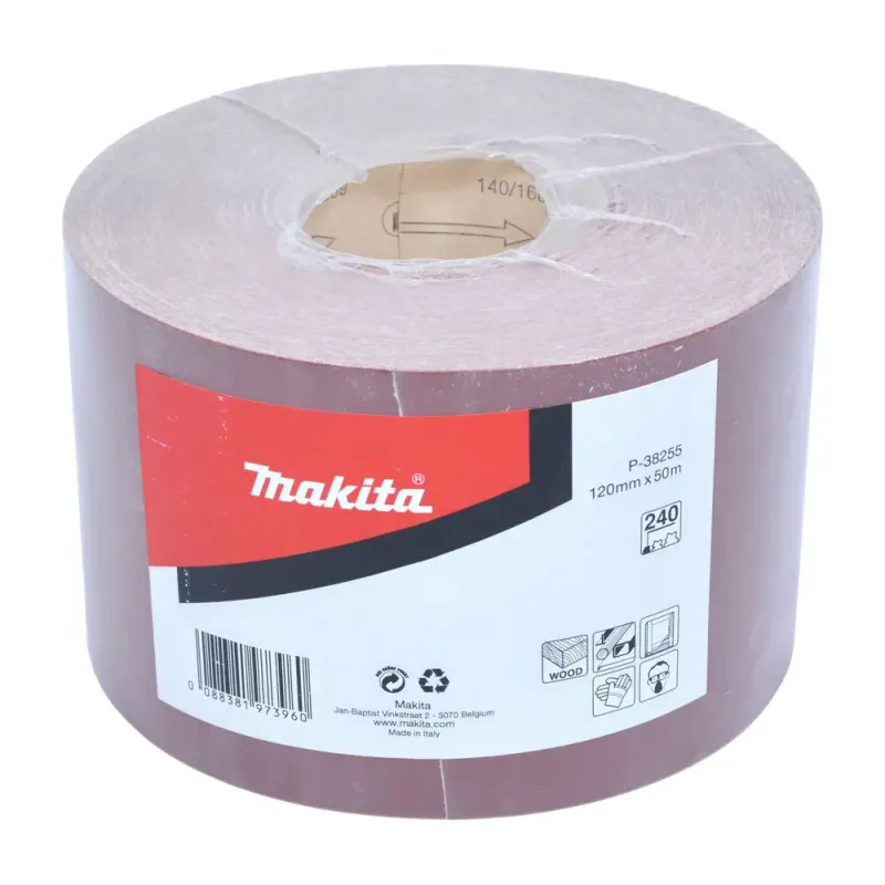 Makita Sandpapir Rulle 120mmx50m K240  -38255