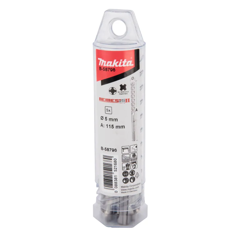 Makita Sds-plus 5x110mm Nemesis2 5st  -58796