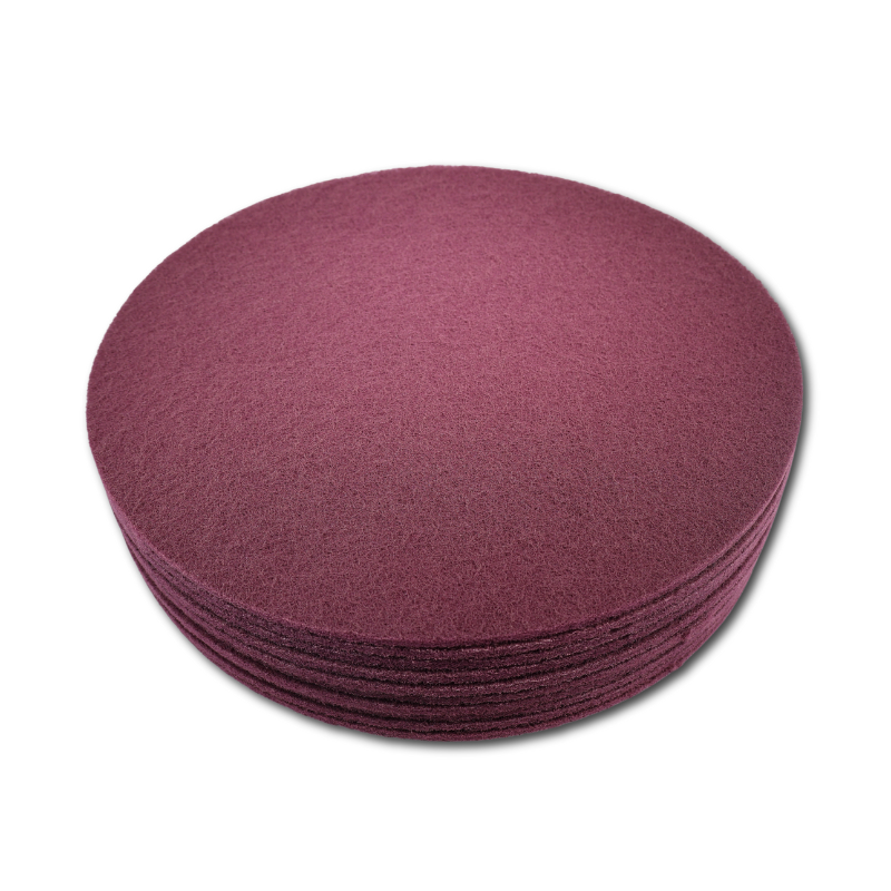 Maroon Gulvslibe Pad 410mm Stk Pakke