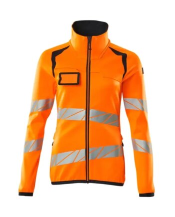 Mascot  Accelerate Safe Fleecetrøje Med Lynlås 19153-315 Dame Hi-vis Orange-mørk Marine