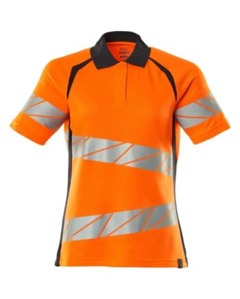 Mascot  Accelerate Safe Poloshirt 19093-771 Dame Hi-vis Orange-mørk Marine