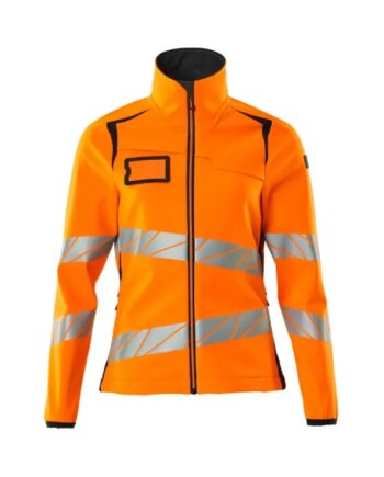 Mascot  Accelerate Safe Softshell Jakke 19012-143 Dame Hi-vis Orange-mørk Marine