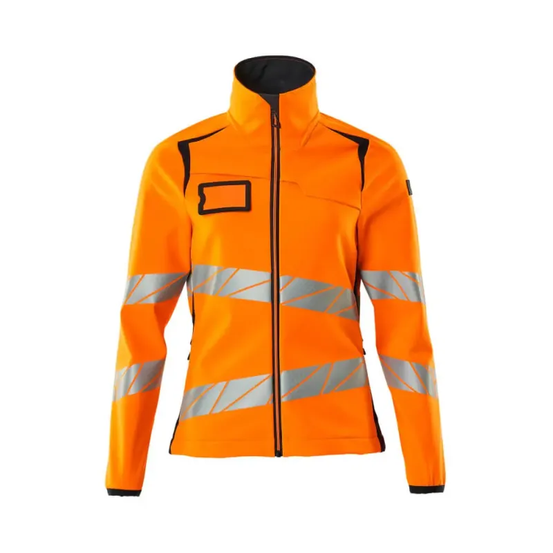 Mascot  Accelerate Safe Softshell Jakke 19012-143 Dame Hi-vis Orange-mørk Marine