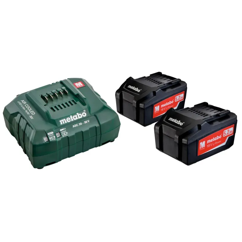 Metabo 4007430244123 685051000 Basissæt Batterier Med Oplader