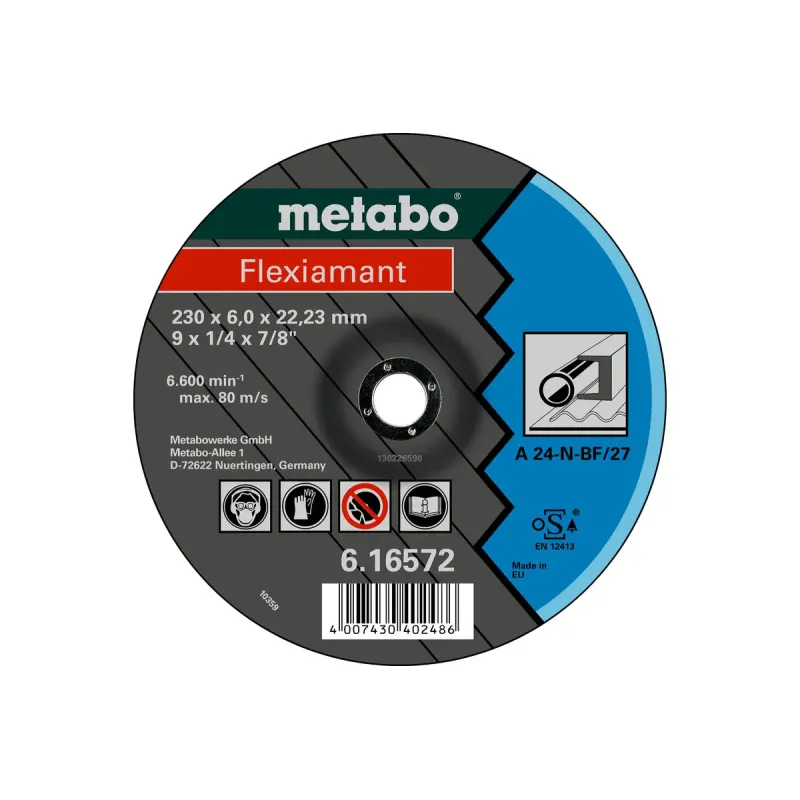 Metabo 4007430403230 616745000 Kvalitetsklasse   24-  Flexiamant Stål