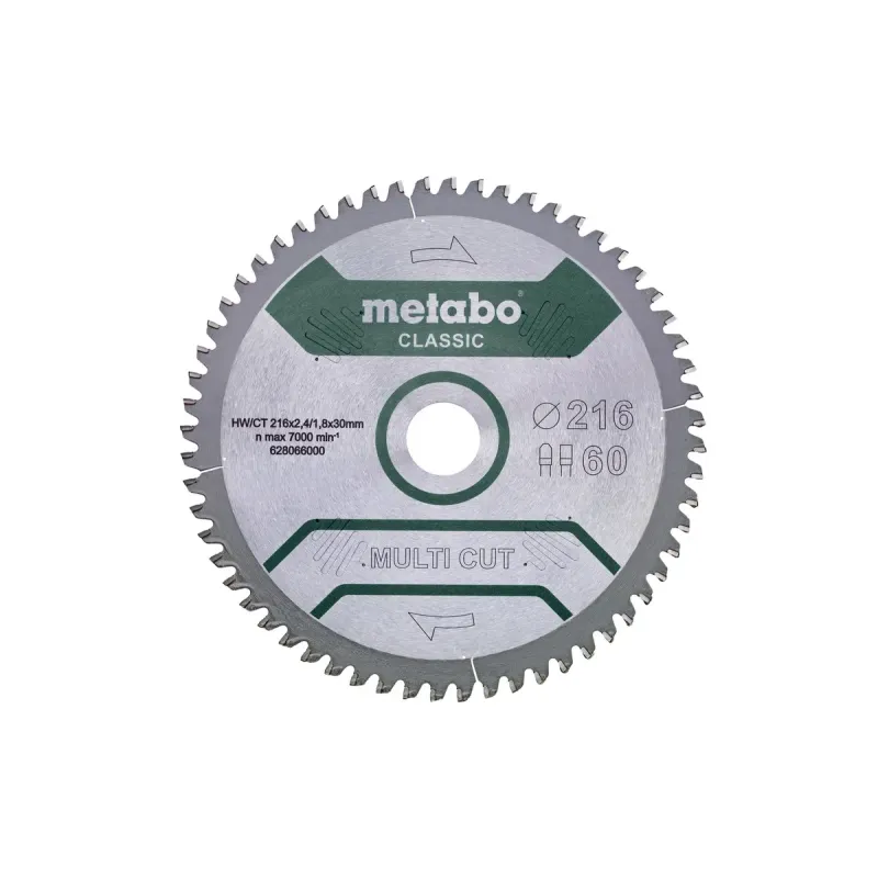 Metabo 4061792173651 628286000 Rundsavklinge Multi Cut  Kvalitet Classic  Til Semistationære Rundsav
