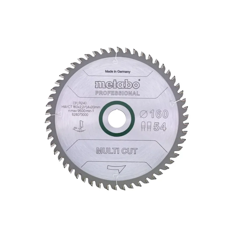 Metabo 4007430176448 628077000 Rundsavklinge Multi Cut  Kvalitet Professional  Til Håndrundsav