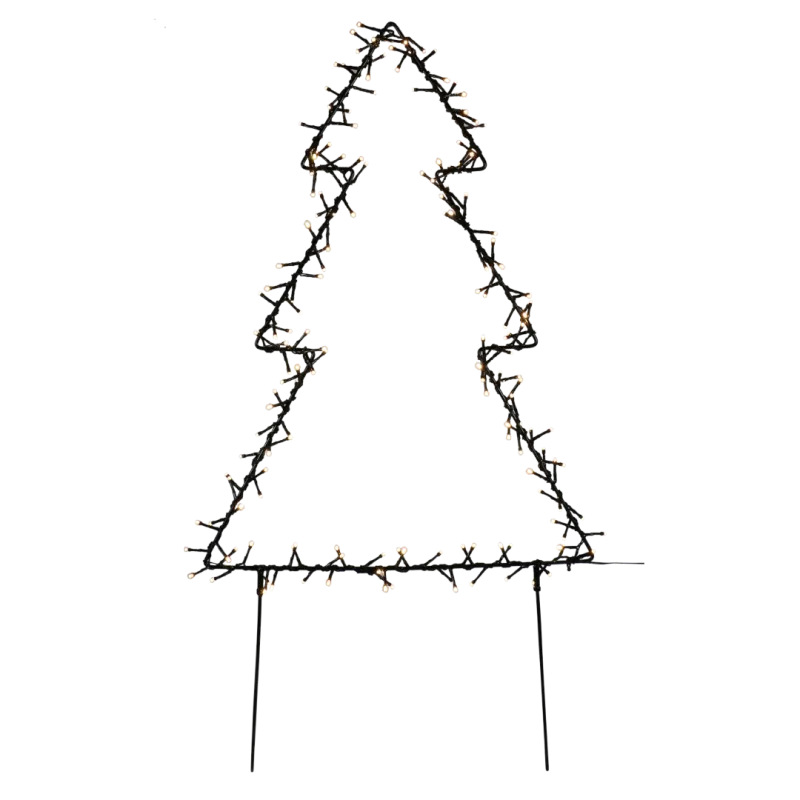 Metal Juletræ 75 Cm  175 Led Lys