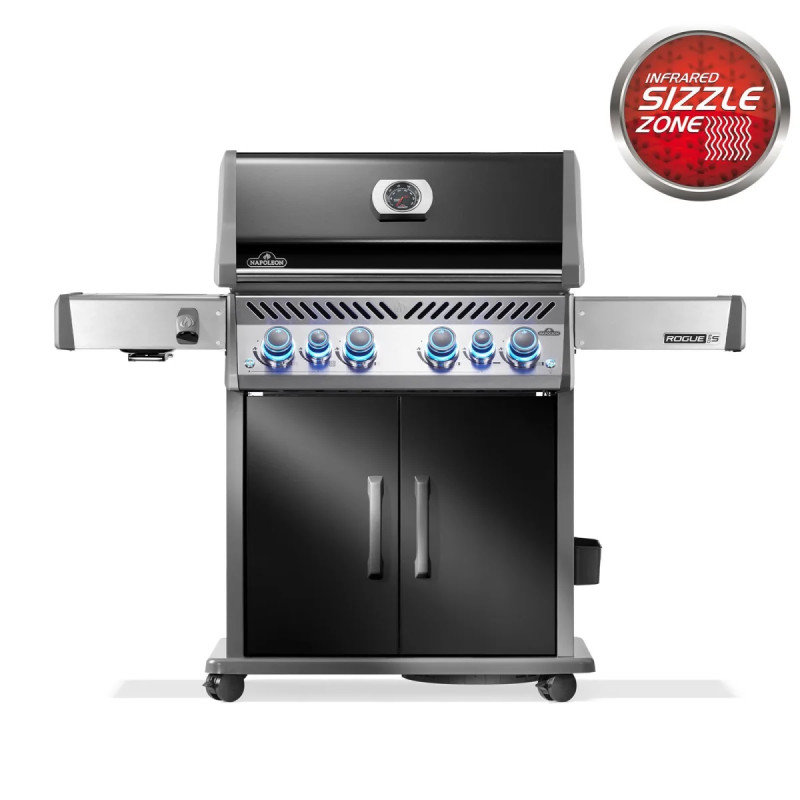 Napoleon Rogue Pro- 525 Rustfri Stål Sort Gasgrill Rps525rsibpk-