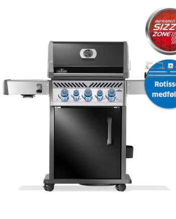 Napoleon Rogue Pro-  425  Rustfri Stål Sort Inkl  Rotisseri Gasgrill Rps425rsibpk- -dk-