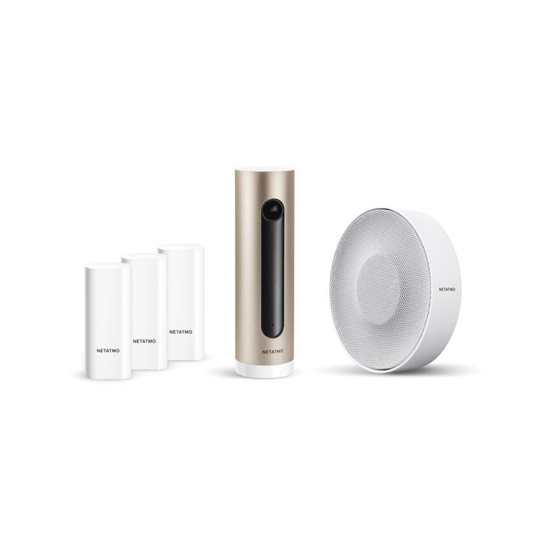 Netatmo Indoor Camera Sensors Siren Smart Home Bundle 114022 Sikkerhedspakke