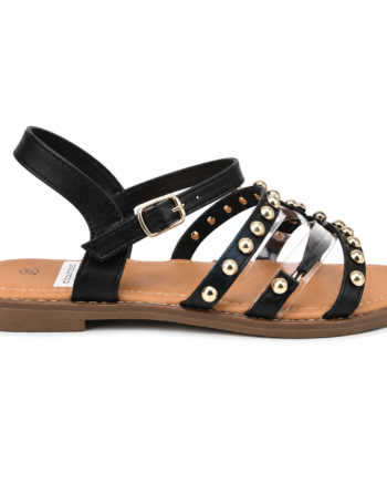 Noir Stud Luxe Sandal 41