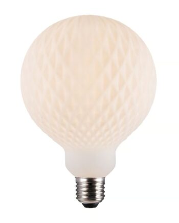 Nordlux Deco E27 G125 Harlekin Pære Opal Hvid