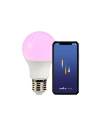 Nordlux Smart E27 A60 Colour 2200-6500 Kelvin 806 Lumen Pære Hvid