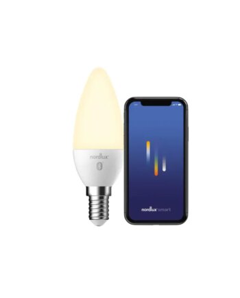 Nordlux Smart E14 C35 2200-6500 Kelvin 450 Lumen Pære Hvid
