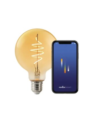 Nordlux Smart E27 G95 Deco 2200 Kelvin 380 Lumen Pære Ravfarvet