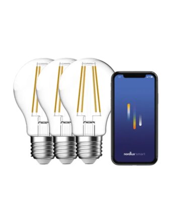 Nordlux Smart E27  -pack A60 2200-6500 Kelvin 600 Lumen Pære Klar