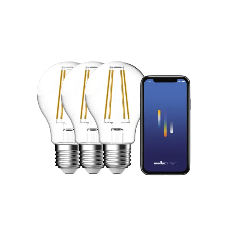 Nordlux Smart E27 -pack A60 2200-6500 Kelvin 600 Lumen Pære Klar