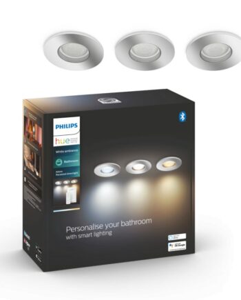 Philips Hue Adore Hue Recessed Krom 3x4 2w Badeværelse White Ambiance
