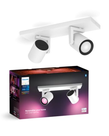 Philips Hue Argenta Plate Spiral Hvid 2x4 2w Spot White Color Ambience